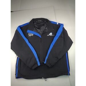 Mark Martin Roush Racing #6 Black Windbreaker Jacket Zip Up Size XL Team Caliber